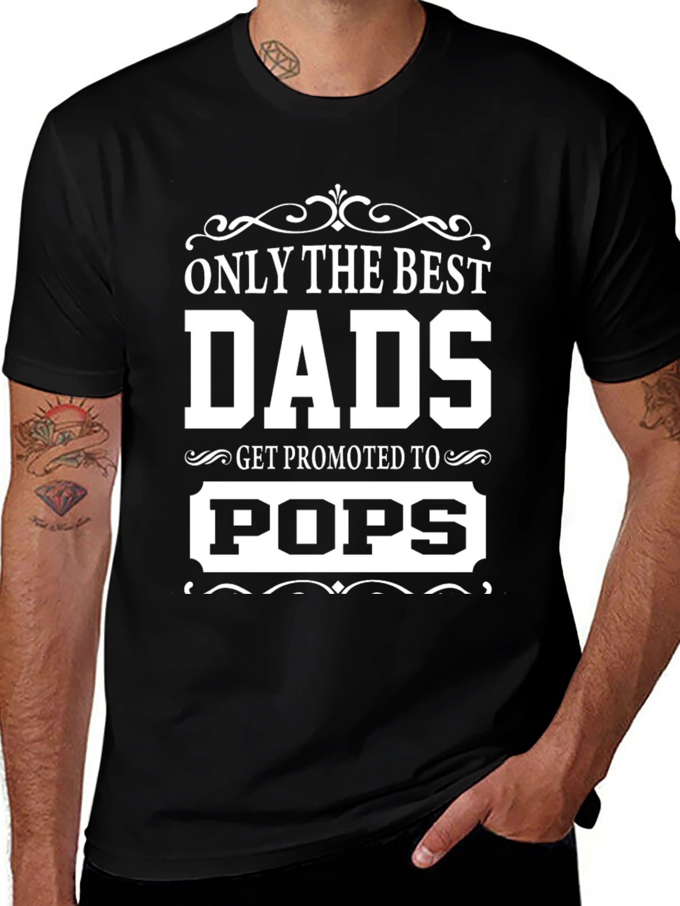Only the Best Dads Get Promoted to Pops T-Shirt