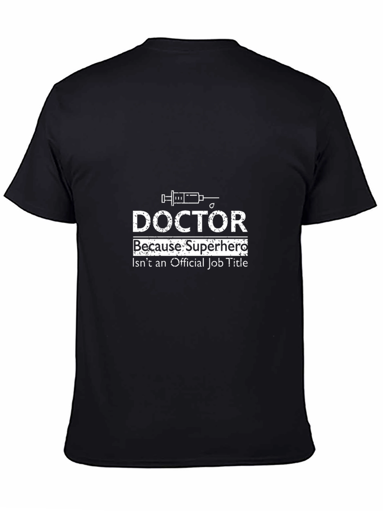Doctor Superhero T-Shirt - Black Cotton