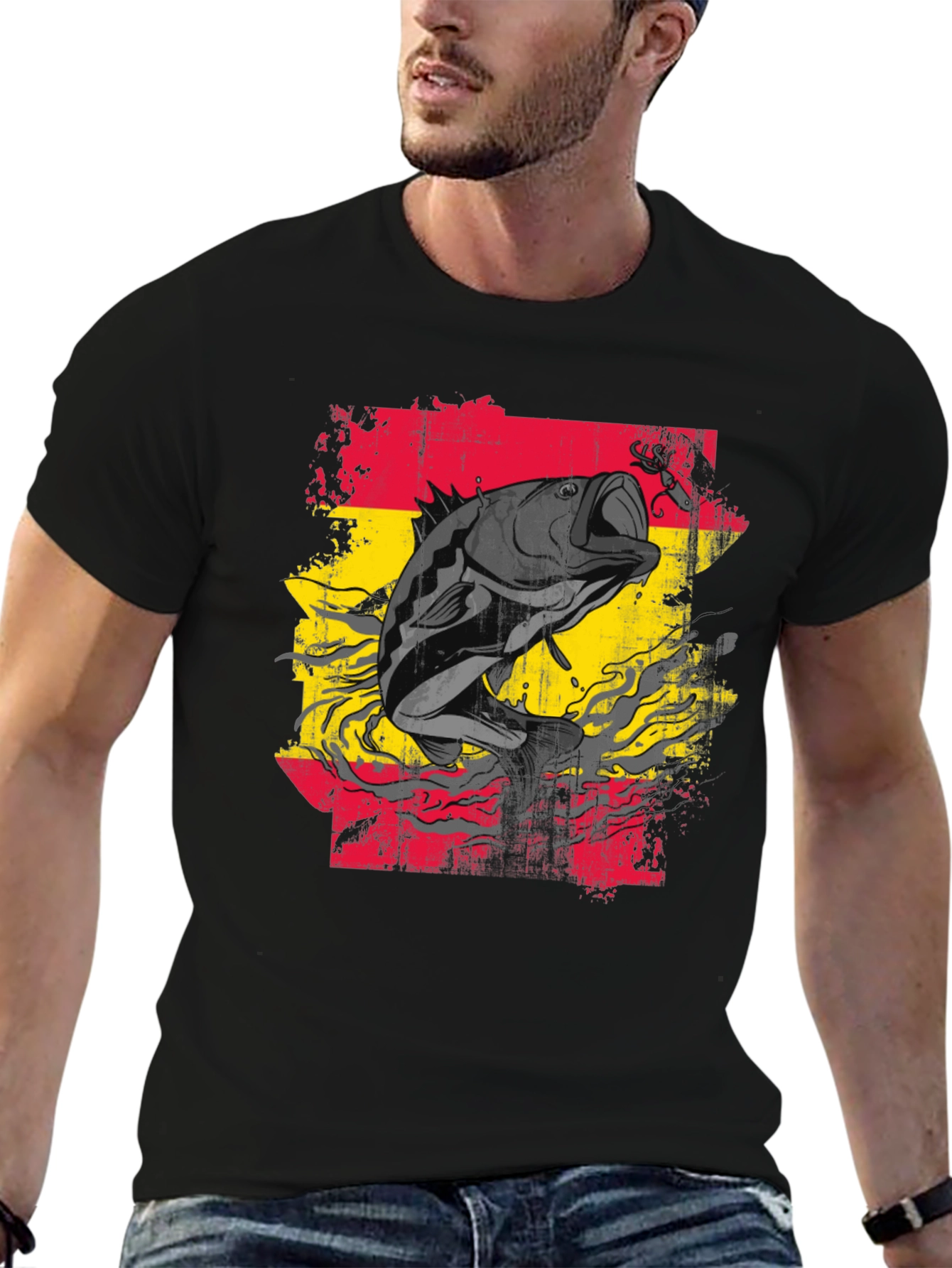 Fishing T-Shirt - Bass Design