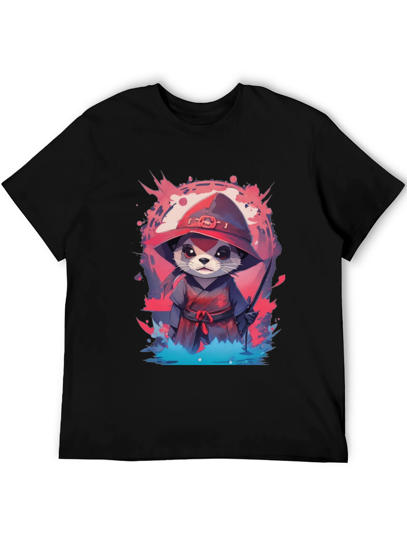Ninja Otter Graphic Tee - Unique Design