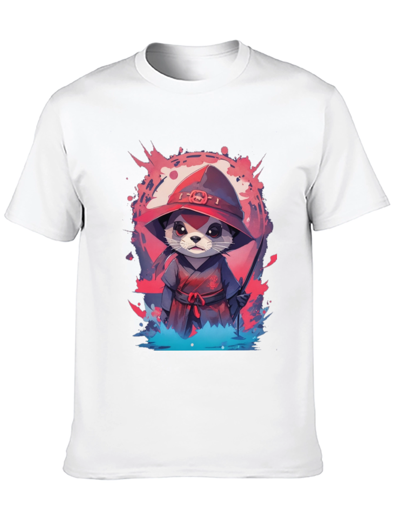 Ninja Otter Graphic Tee - Unique Design