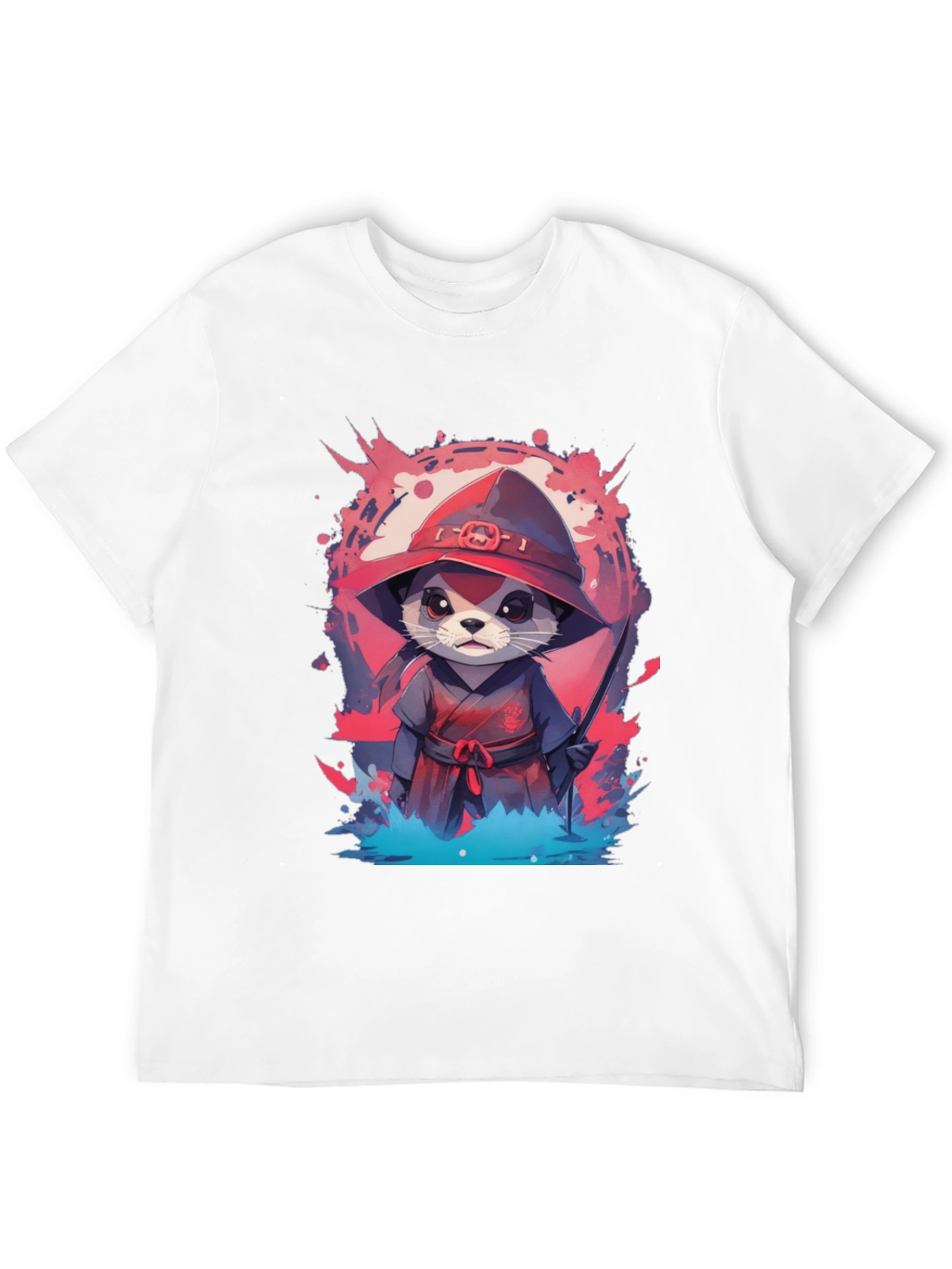 Ninja Otter Graphic Tee - Unique Design