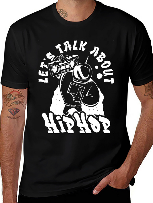 Hip Hop Astronaut Graphic T-Shirt