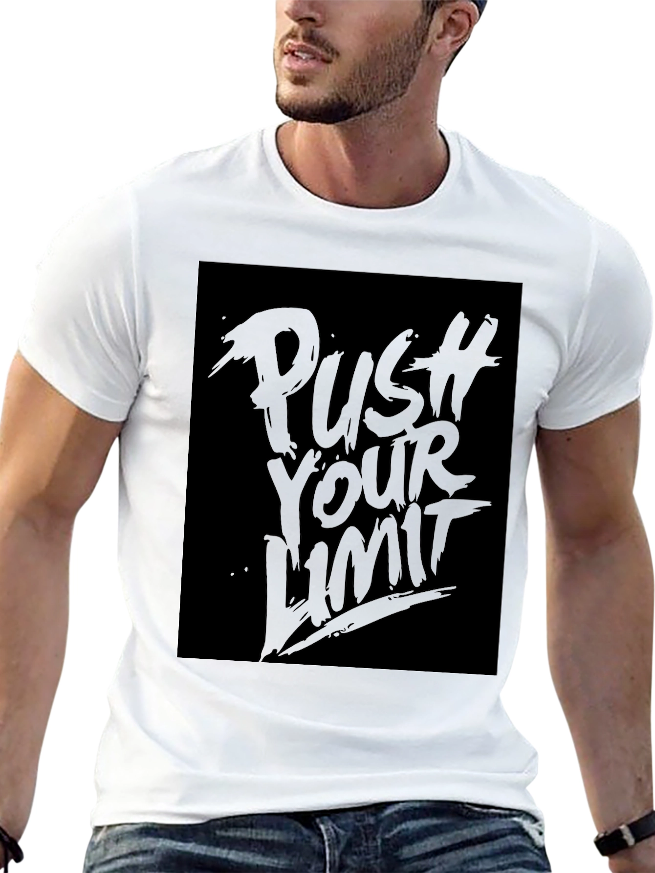 Push Your Limit Graphic Tee - Black
