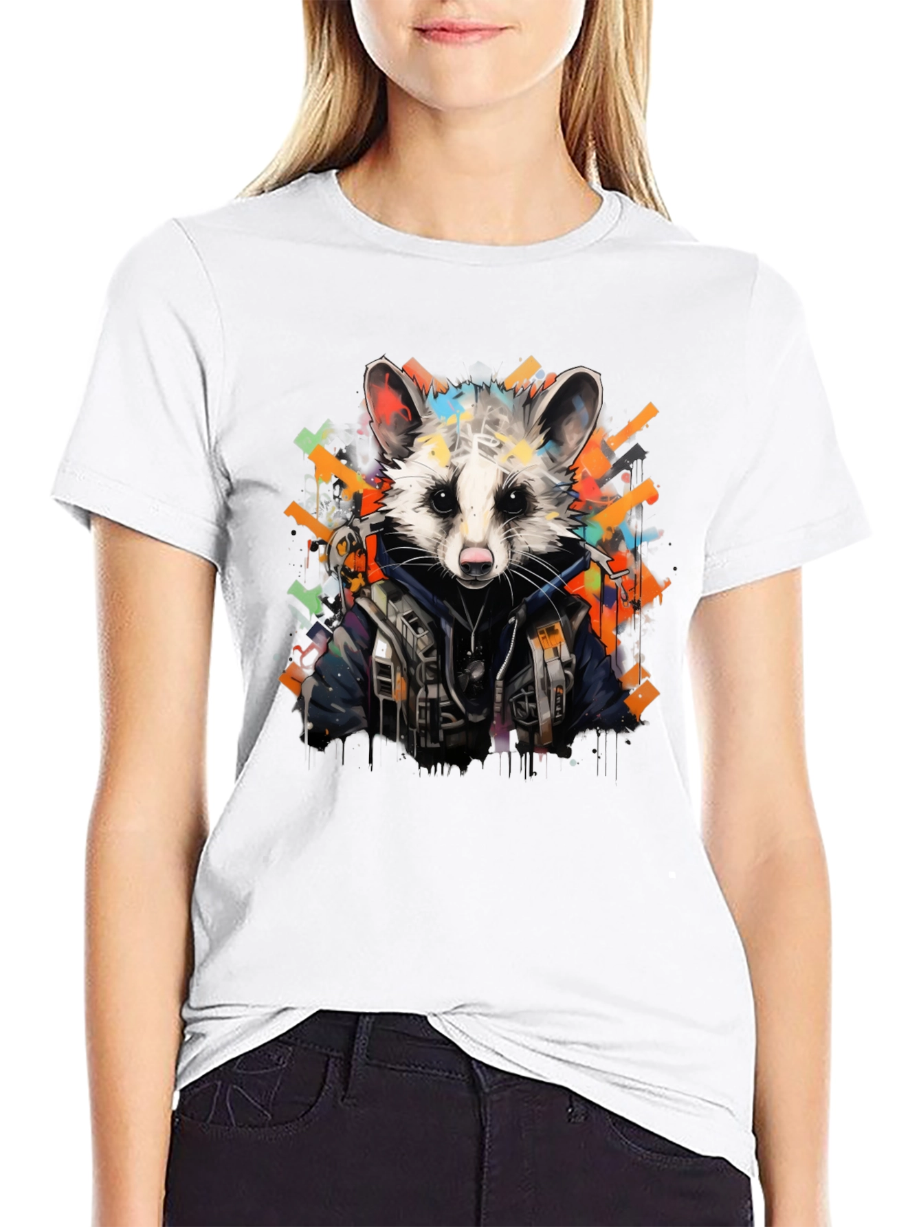 Urban Raccoon Graphic Tee