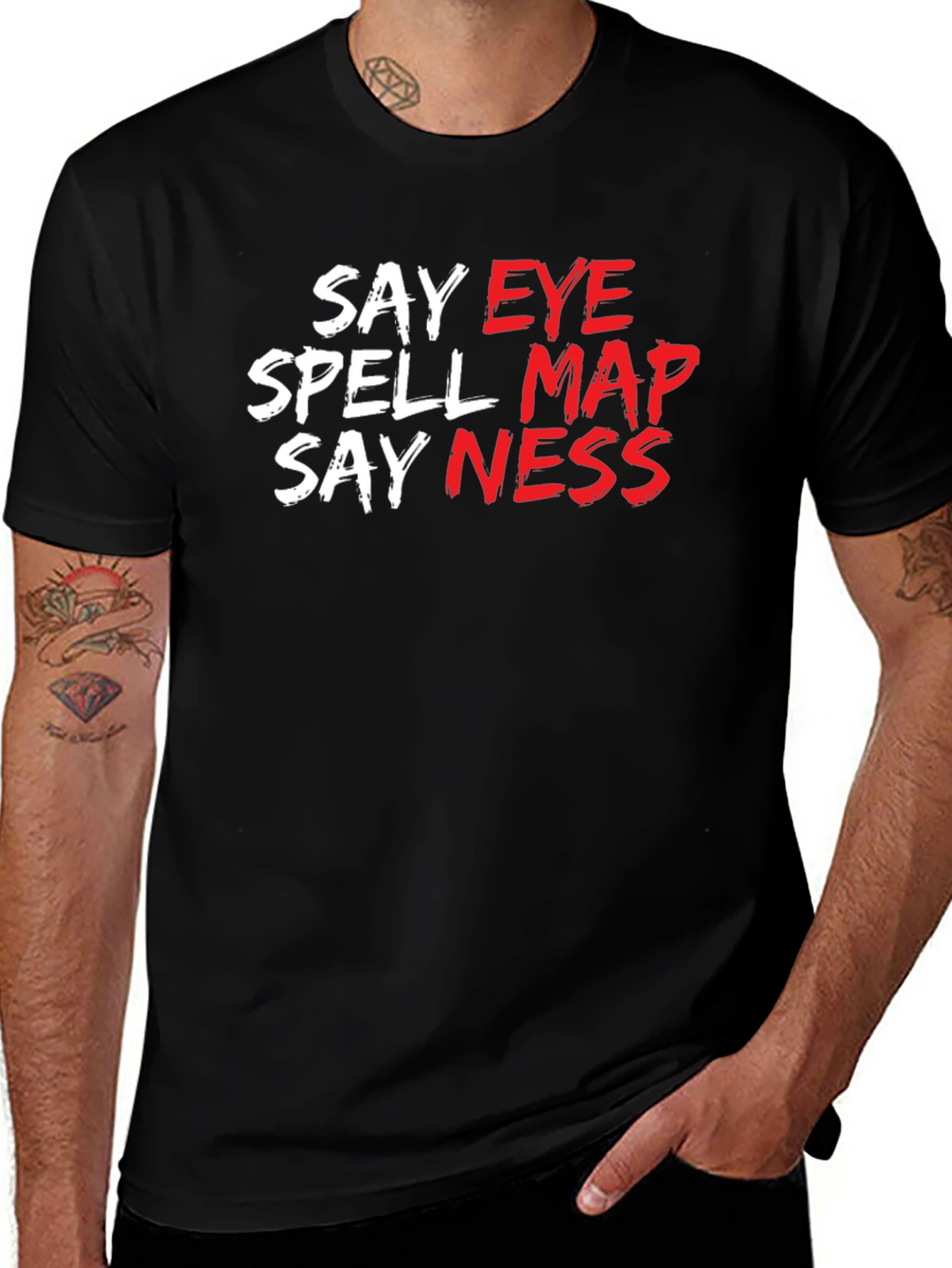 Say Eye Spell Map Say Ness T-Shirt