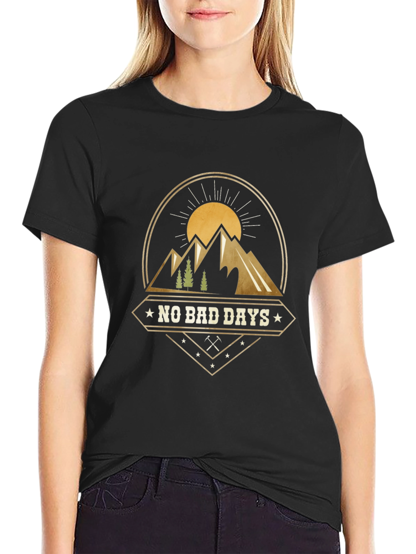 No Bad Days Mountain Graphic T-Shirt
