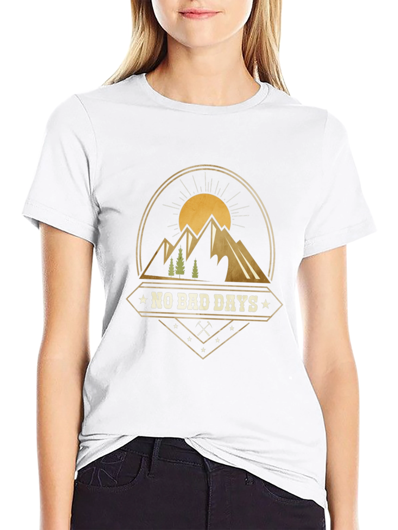 No Bad Days Mountain Graphic T-Shirt