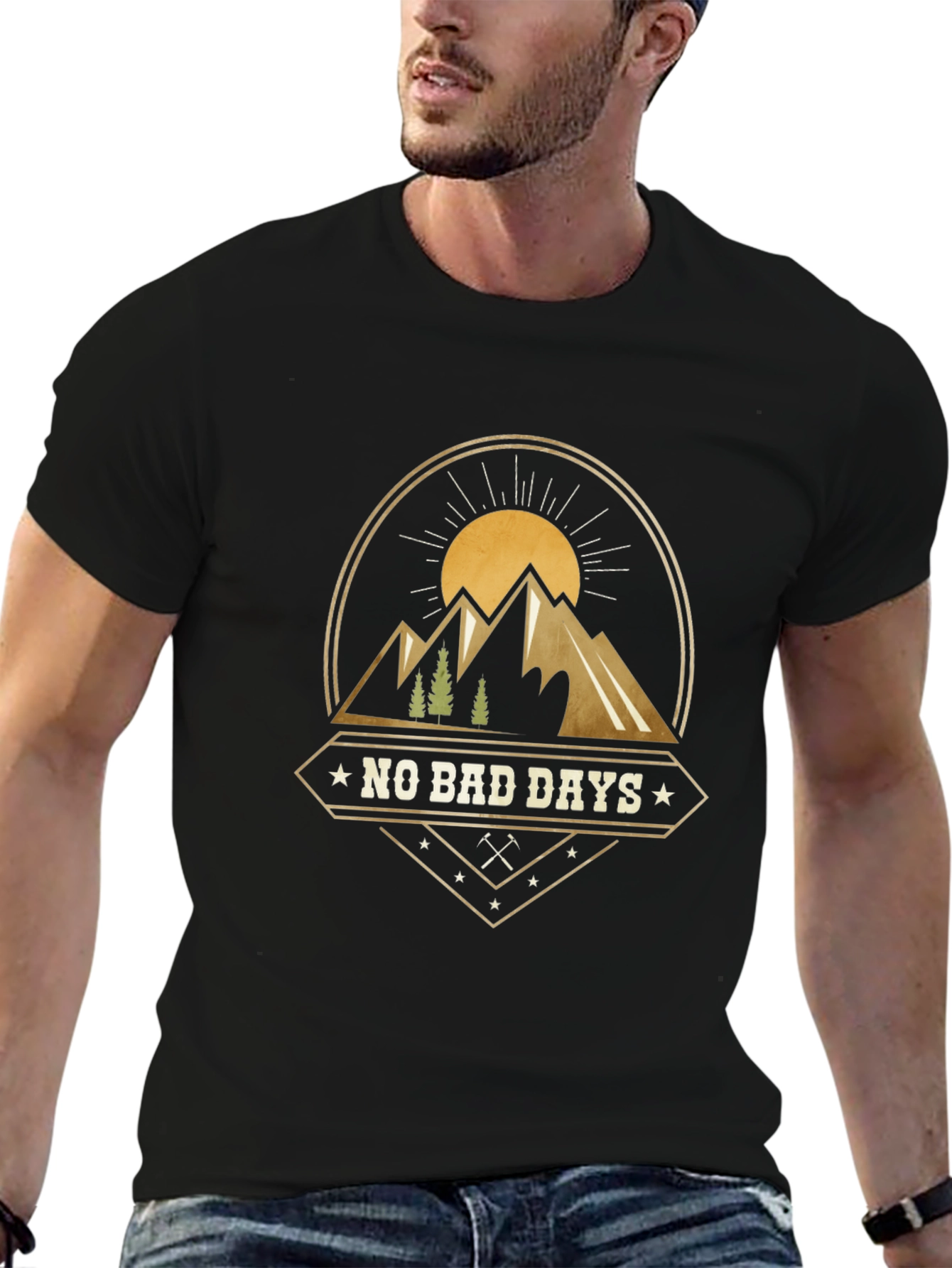 No Bad Days Mountain Graphic T-Shirt