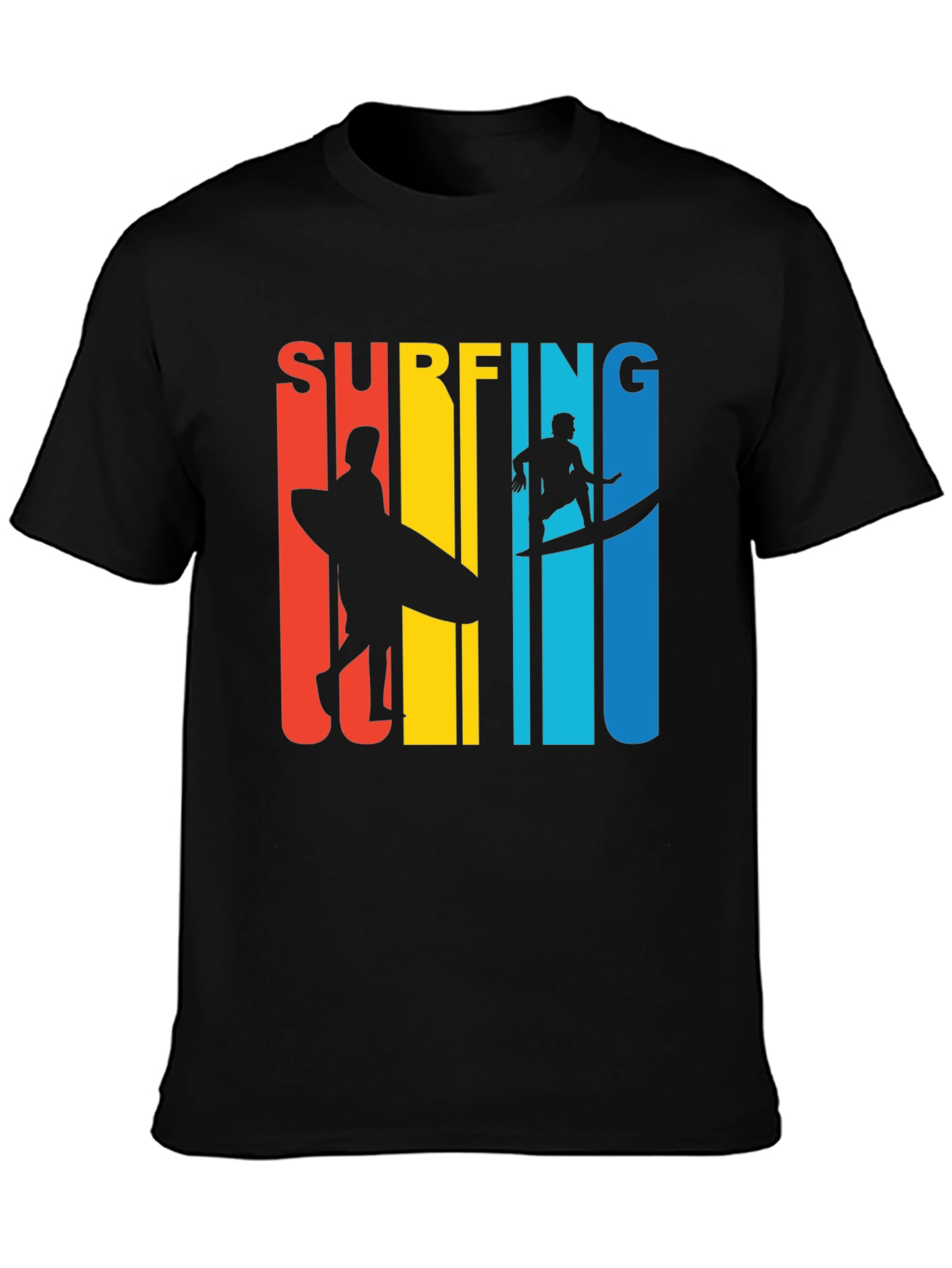 Surfing Graphic Tee | Retro Surfer Design