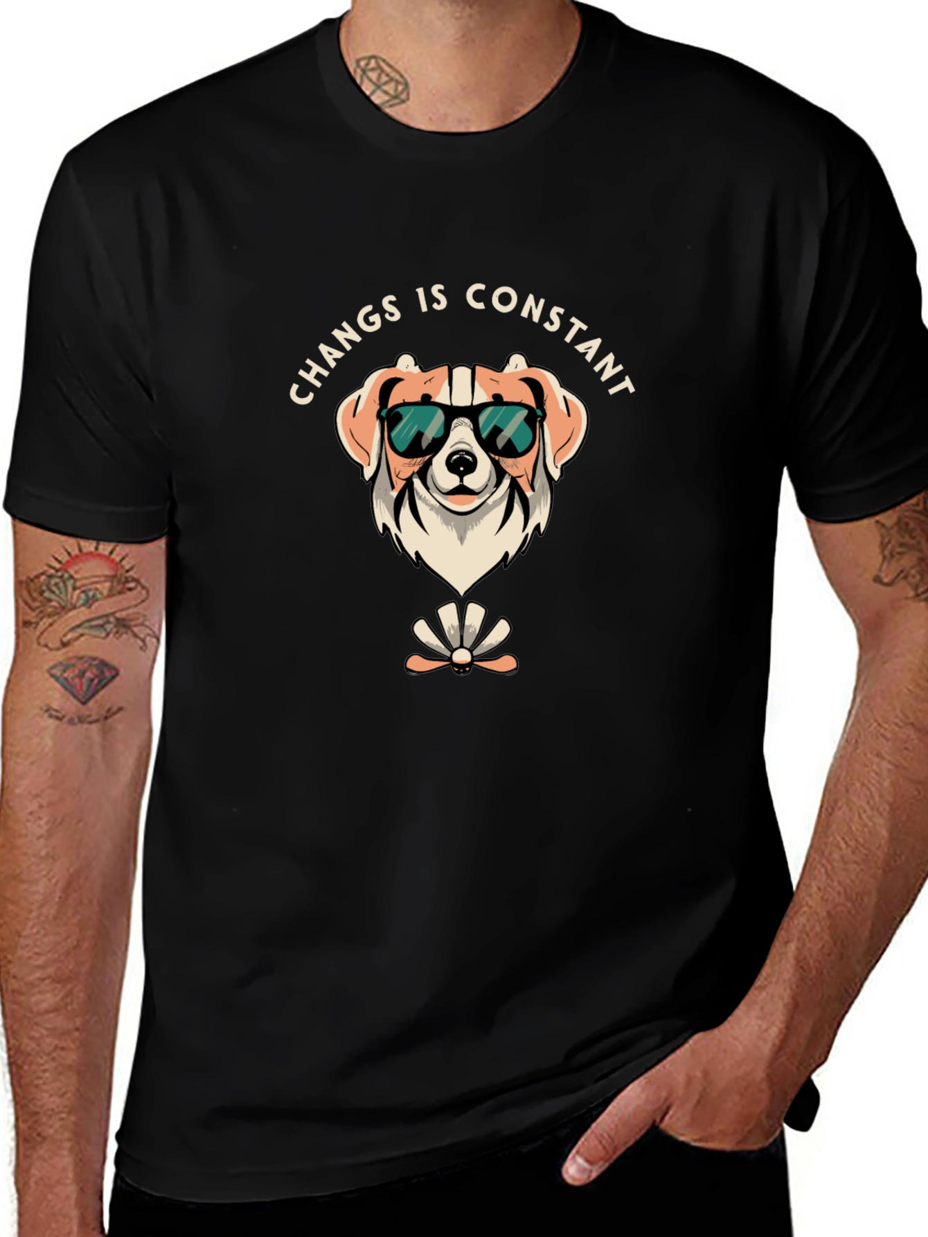 Funny Dog T-Shirt - Changs is Constant