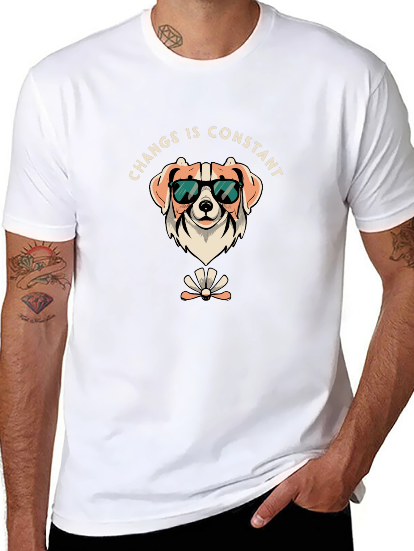 Funny Dog T-Shirt - Changs is Constant