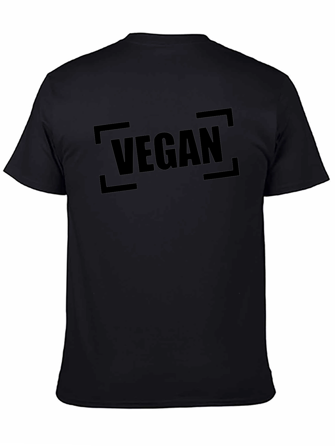 Vegan Graphic Tee - Black Casual Style