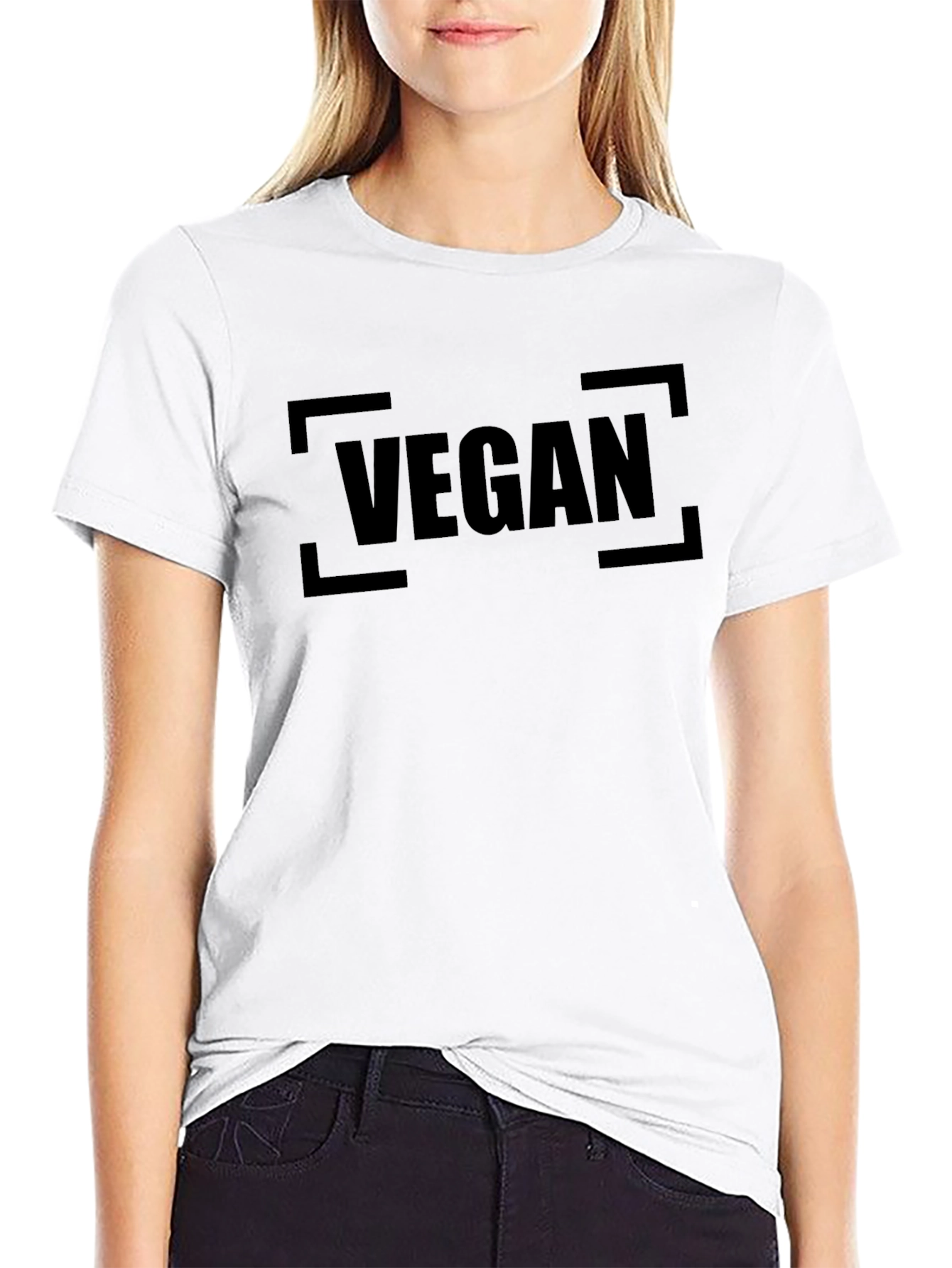 Vegan Graphic Tee - Black Casual Style