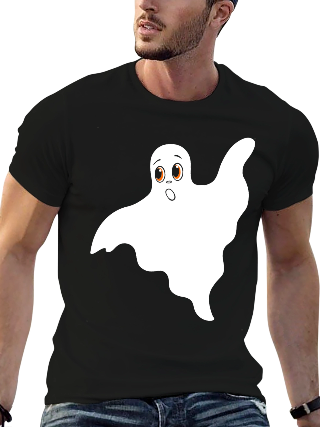 Spooky Season Ghost T-Shirt - Halloween Ready