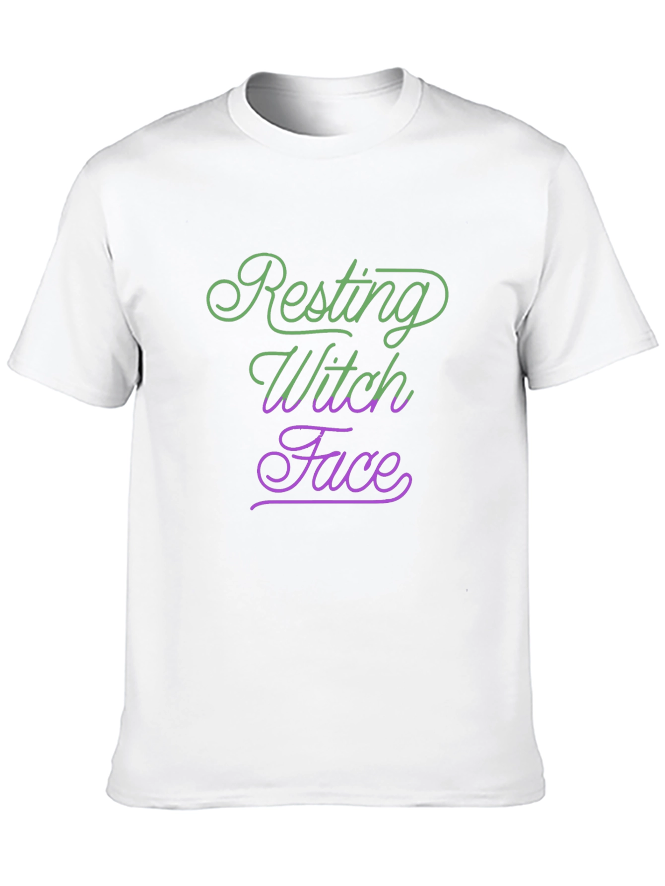 Resting Witch Face Halloween Tee