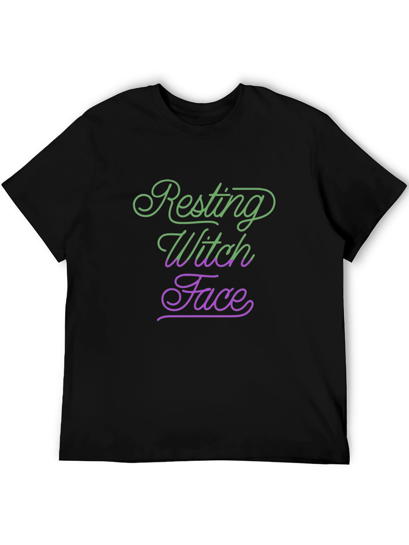 Resting Witch Face Halloween Tee