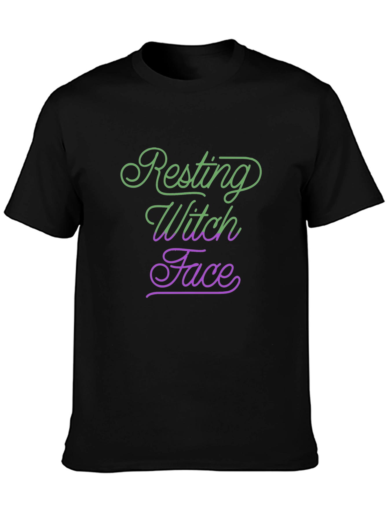 Resting Witch Face Halloween Tee