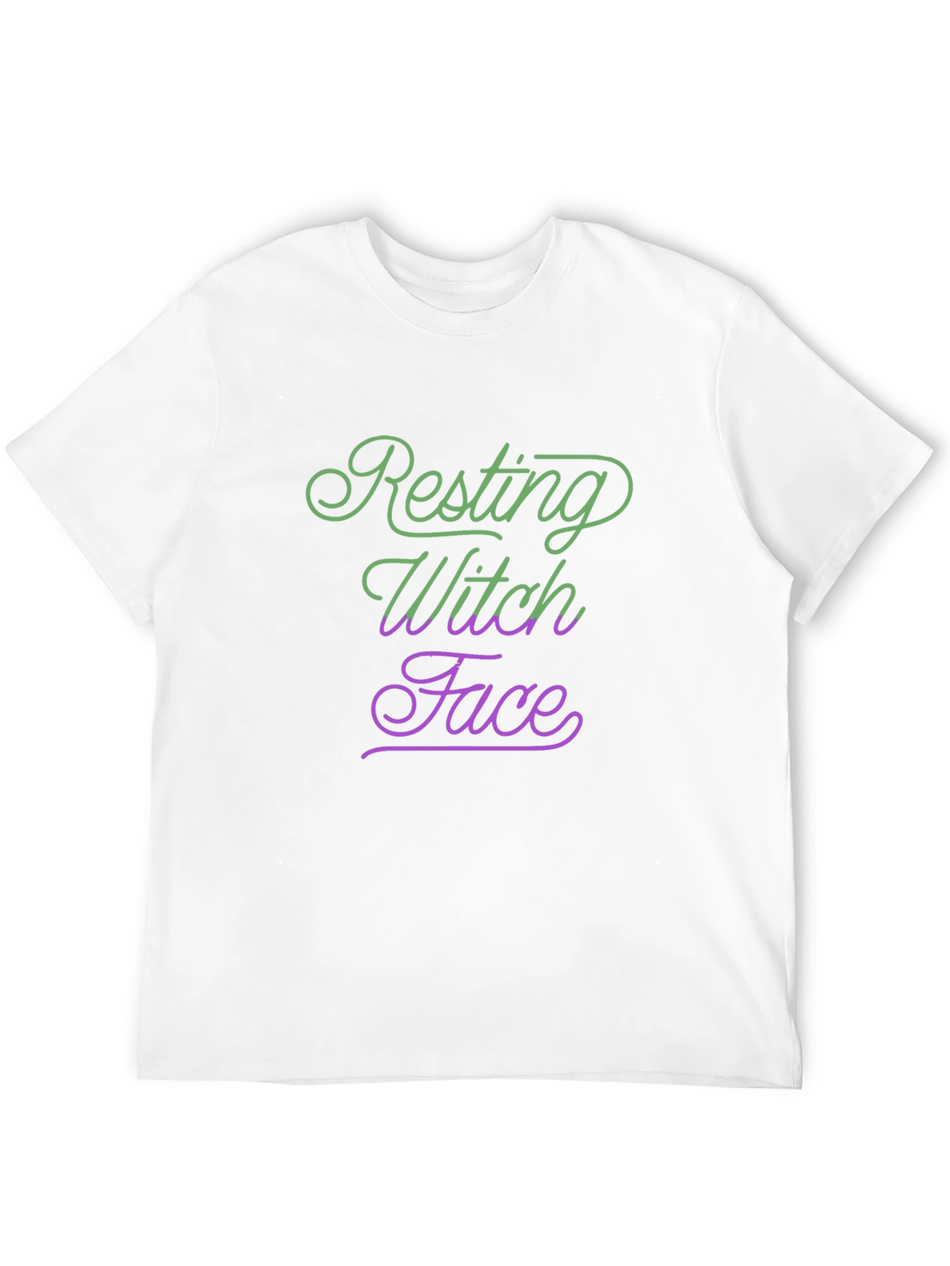 Resting Witch Face Halloween Tee