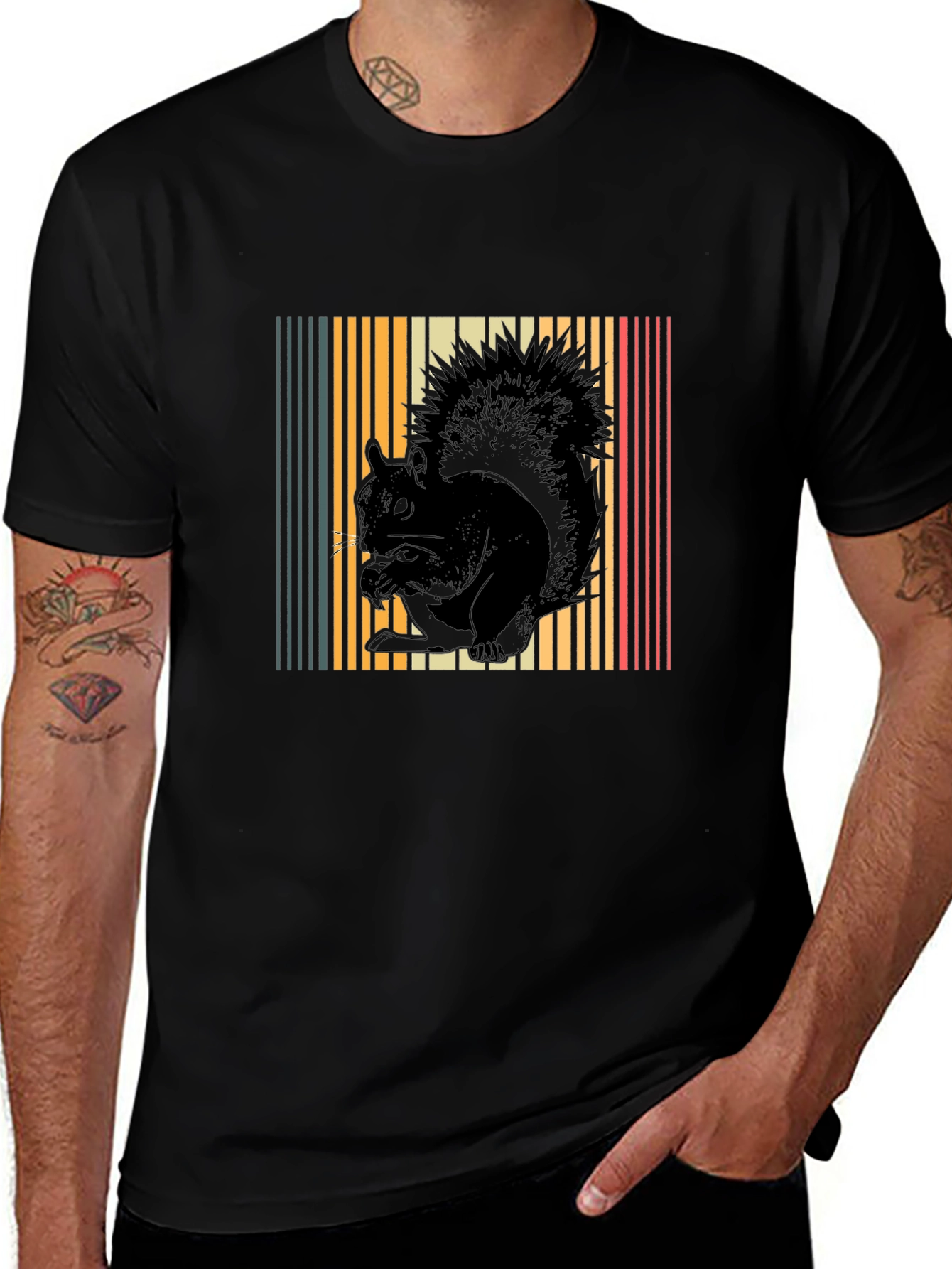 Retro Squirrel Graphic Tee - Unisex