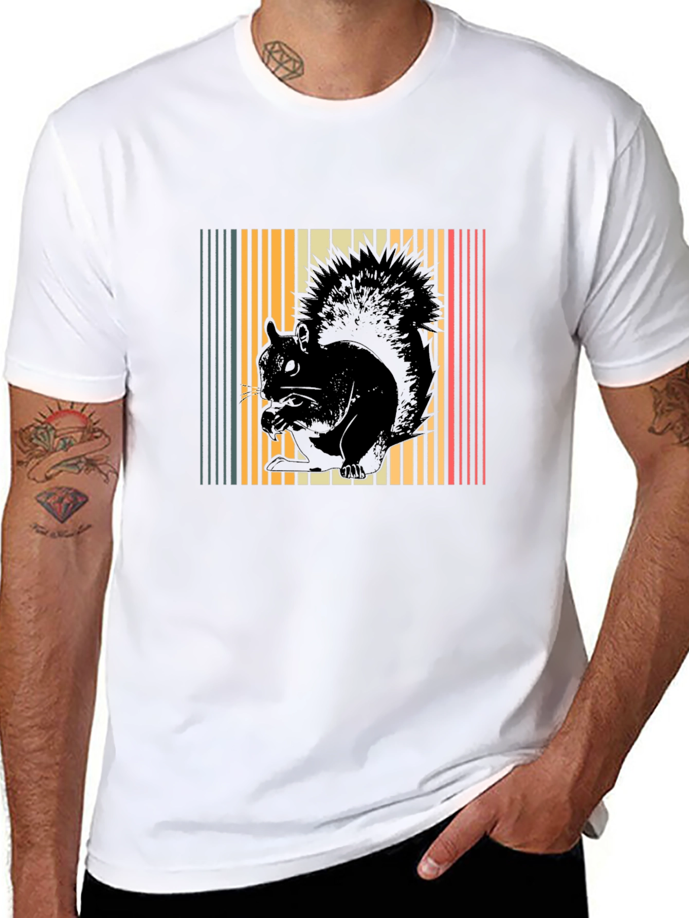 Retro Squirrel Graphic Tee - Unisex