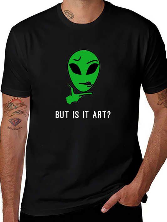 But Is It Art? Alien Graphic Tee - Black