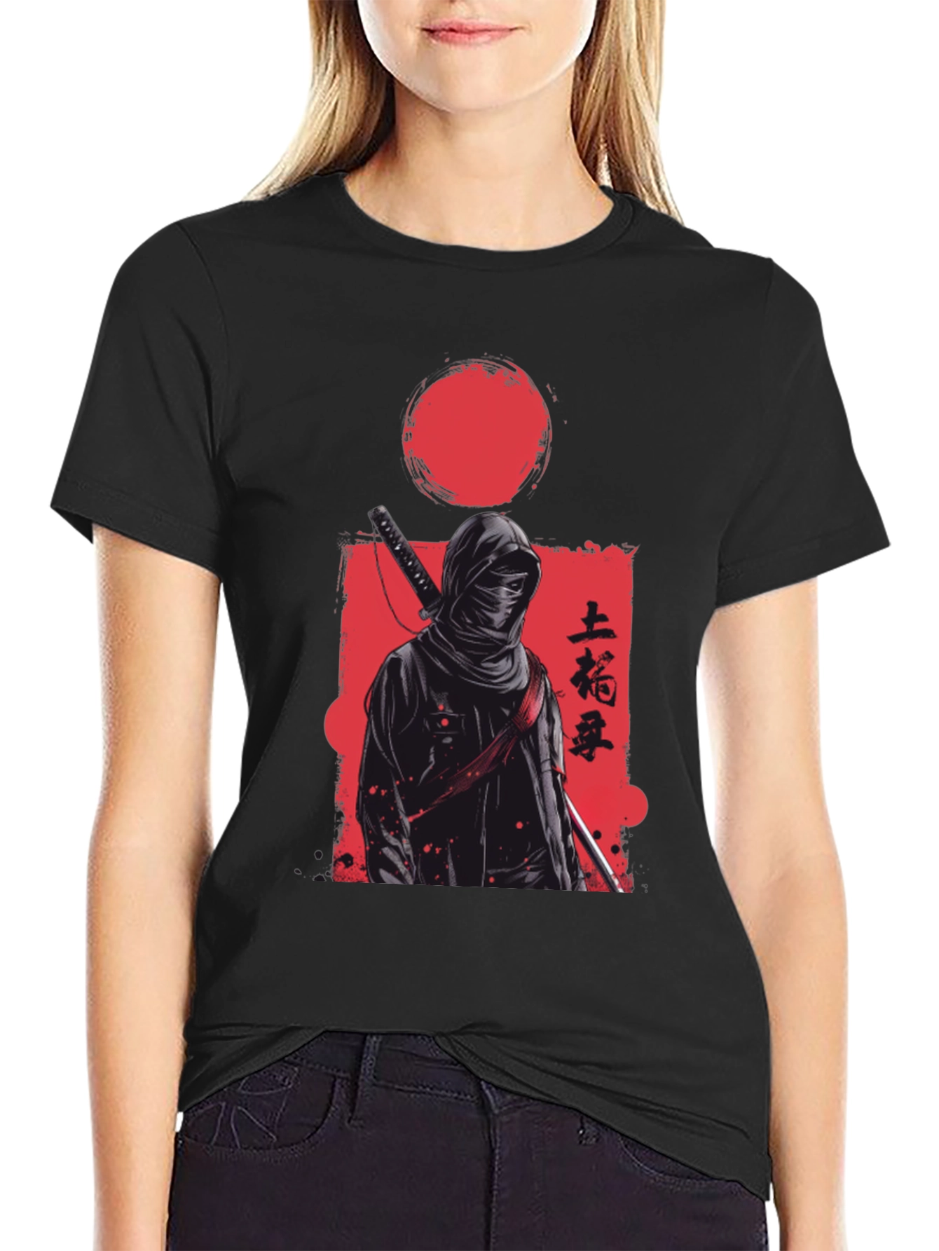 Ninja Warrior Graphic T-Shirt - Black