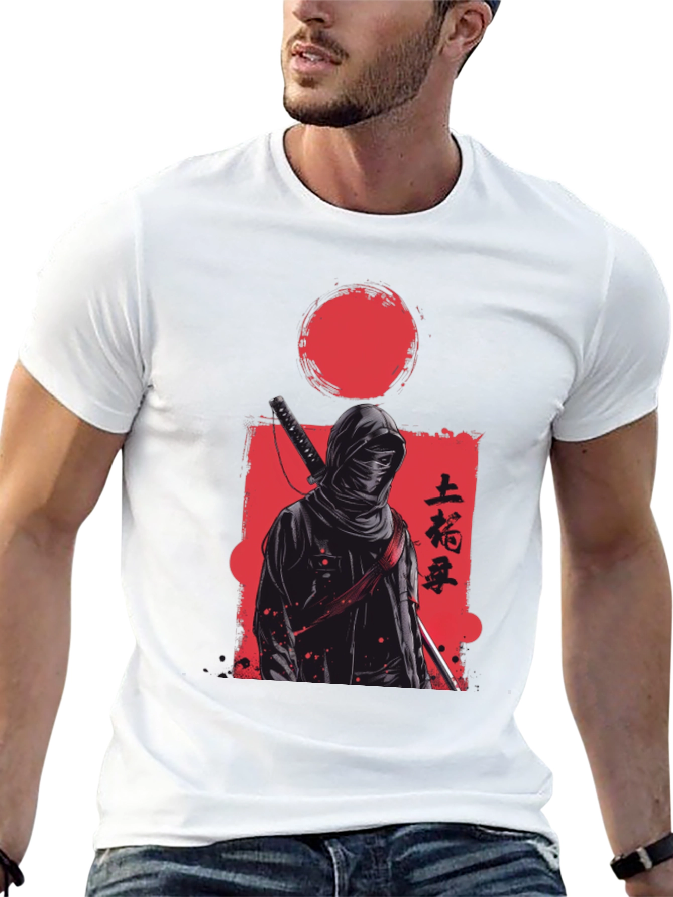 Ninja Warrior Graphic T-Shirt - Black