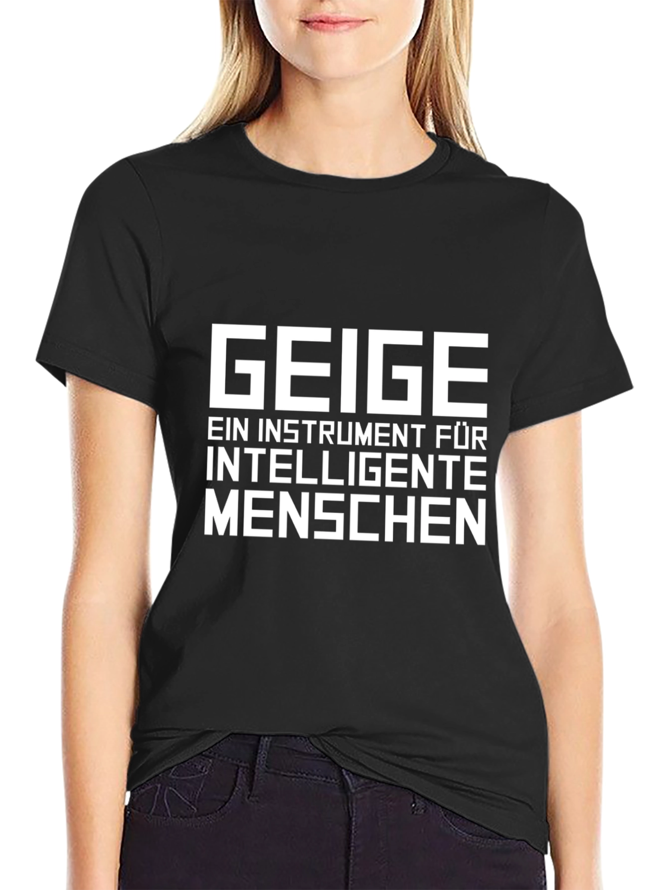 Geige Instrument Intelligent Men T-Shirt