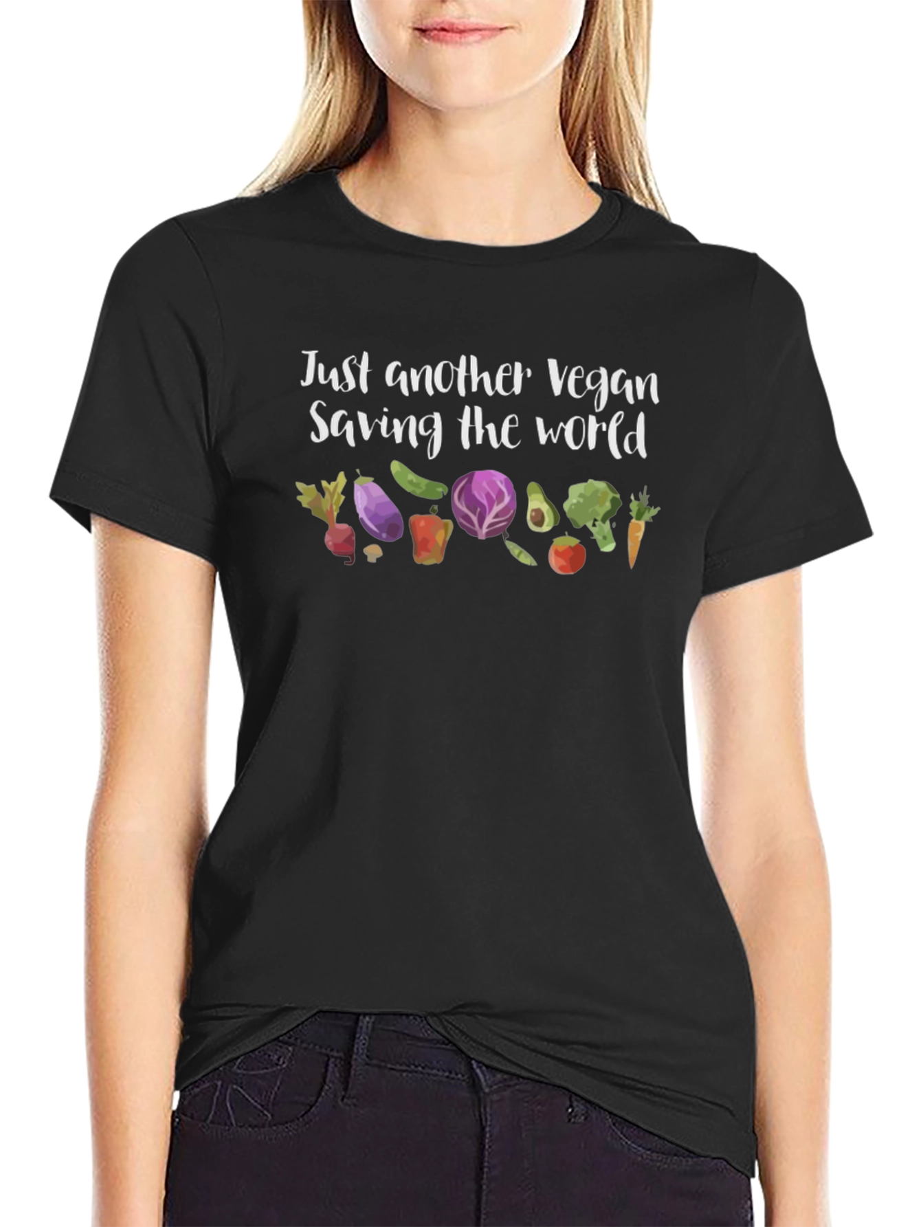 Vegan Saving the World T-Shirt - Unisex