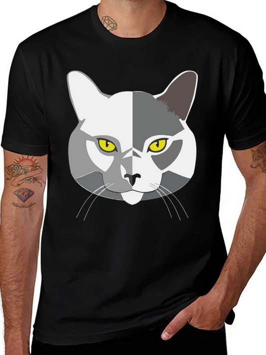 Cool Cat Graphic T-Shirt - Mens Black Tee