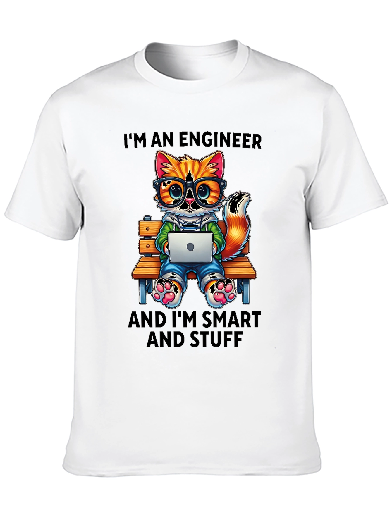 Engineer Cat T-Shirt: Smart and Stylish Tee