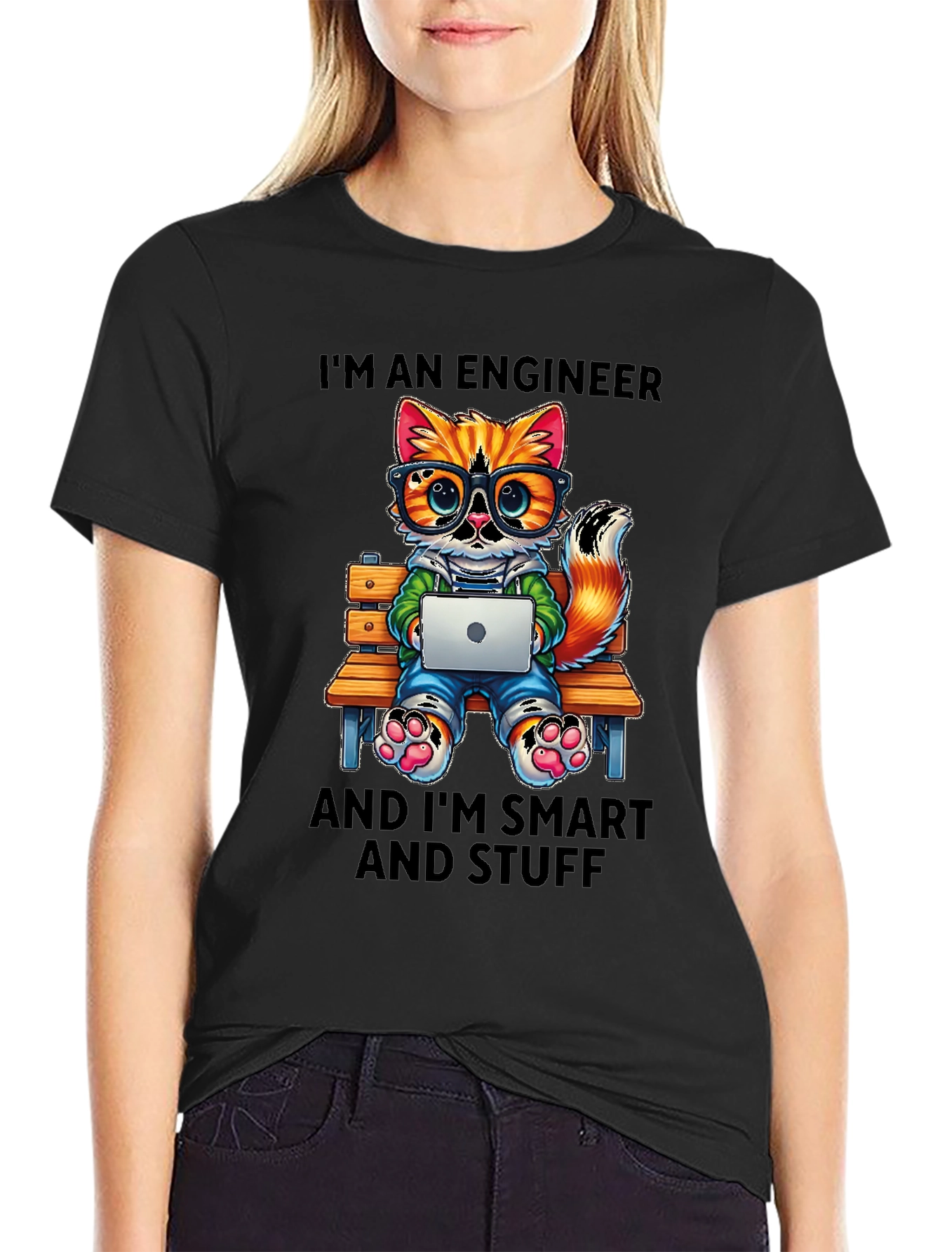 Engineer Cat T-Shirt: Smart and Stylish Tee