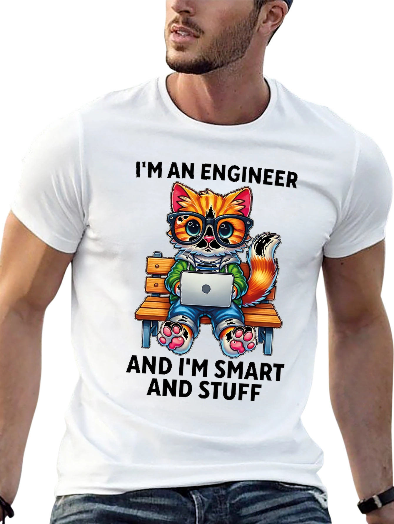 Engineer Cat T-Shirt: Smart and Stylish Tee