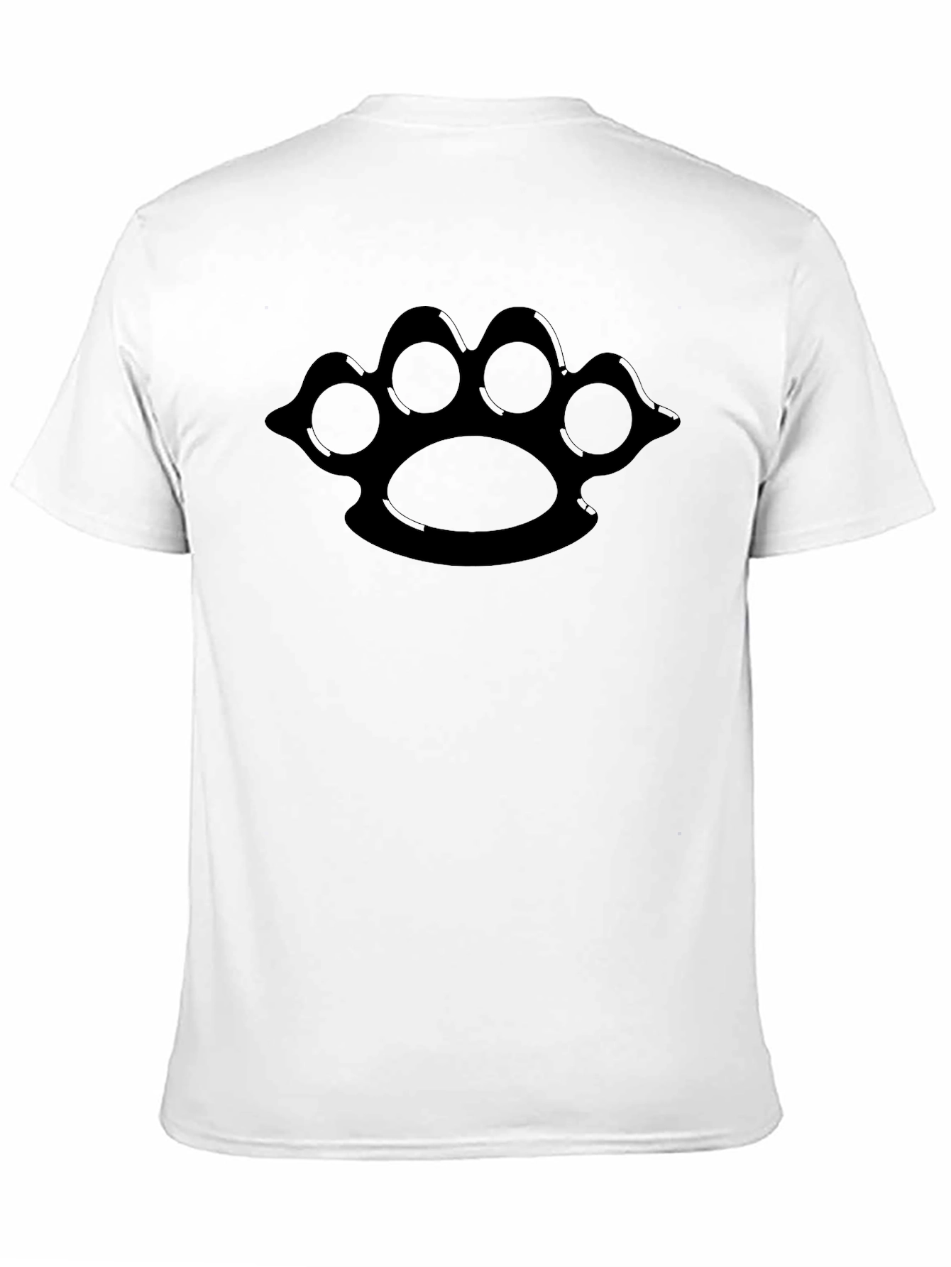 Black Knuckle Paw Print Graphic Tee