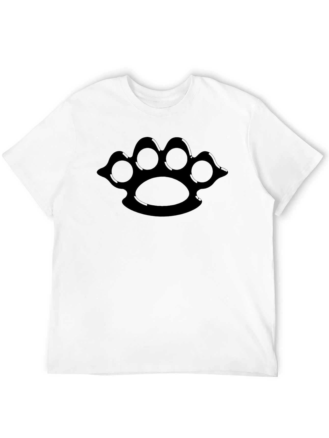 Black Knuckle Paw Print Graphic Tee