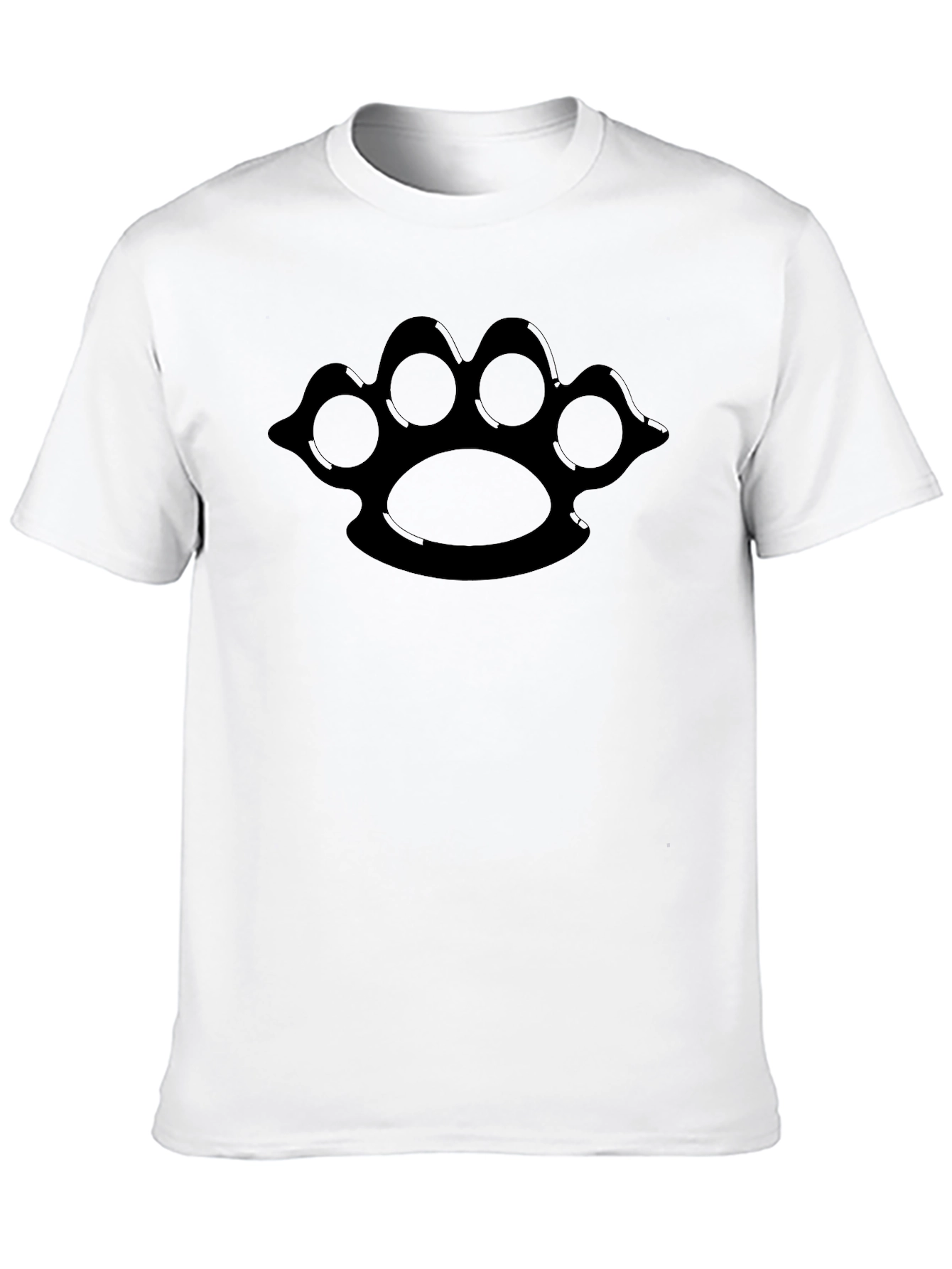 Black Knuckle Paw Print Graphic Tee