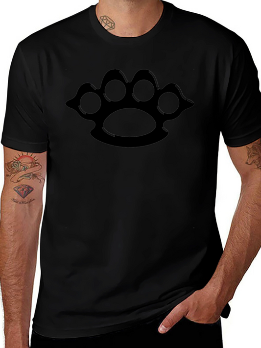 Black Knuckle Paw Print Graphic Tee