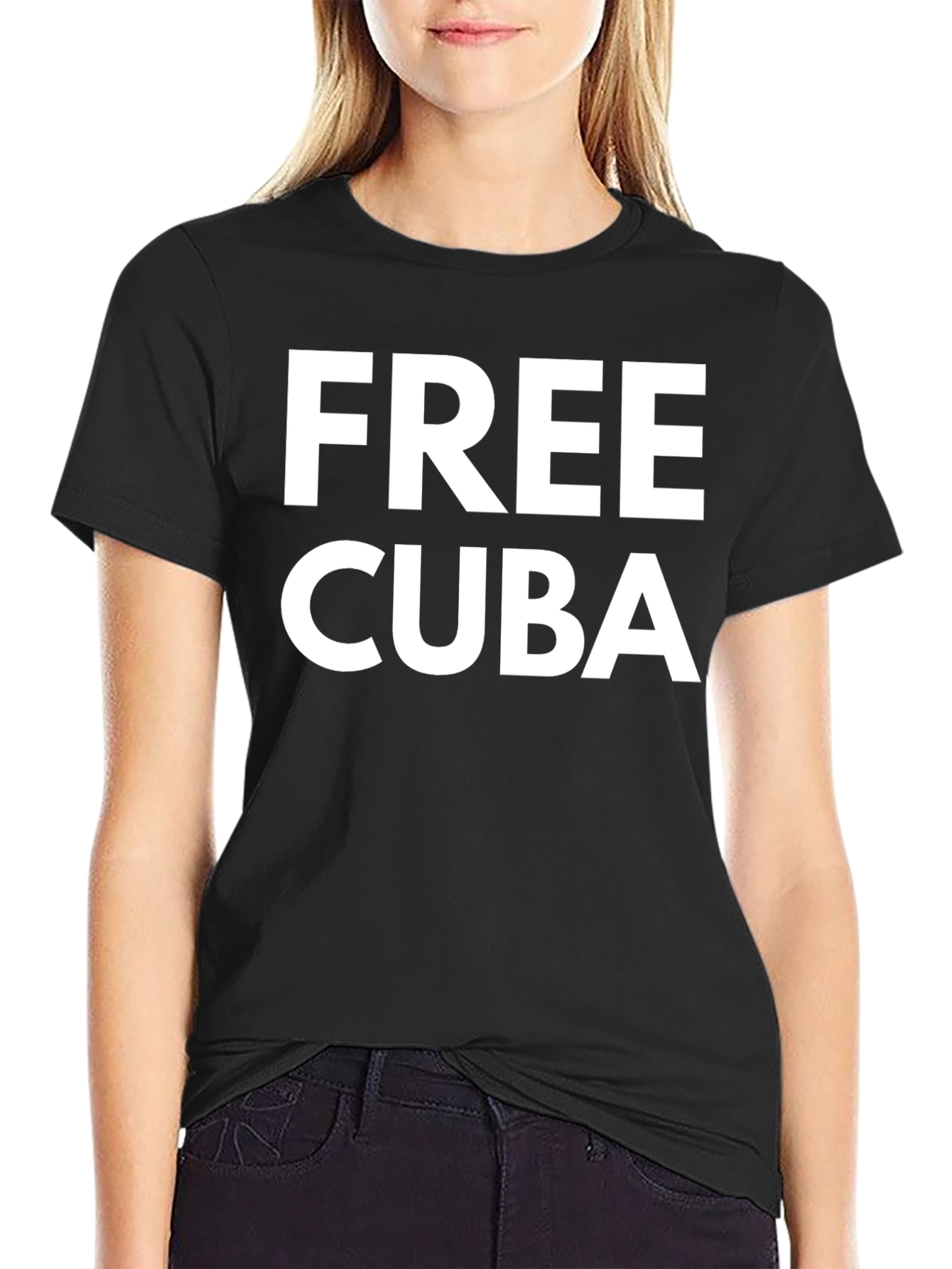 Free Cuba Graphic Tee - Activist Supporter Shirt