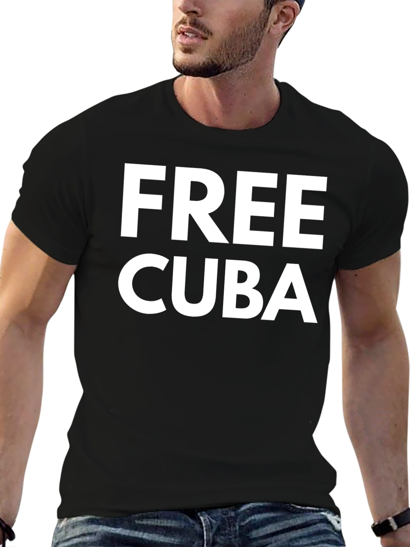 Free Cuba Graphic Tee - Activist Supporter Shirt