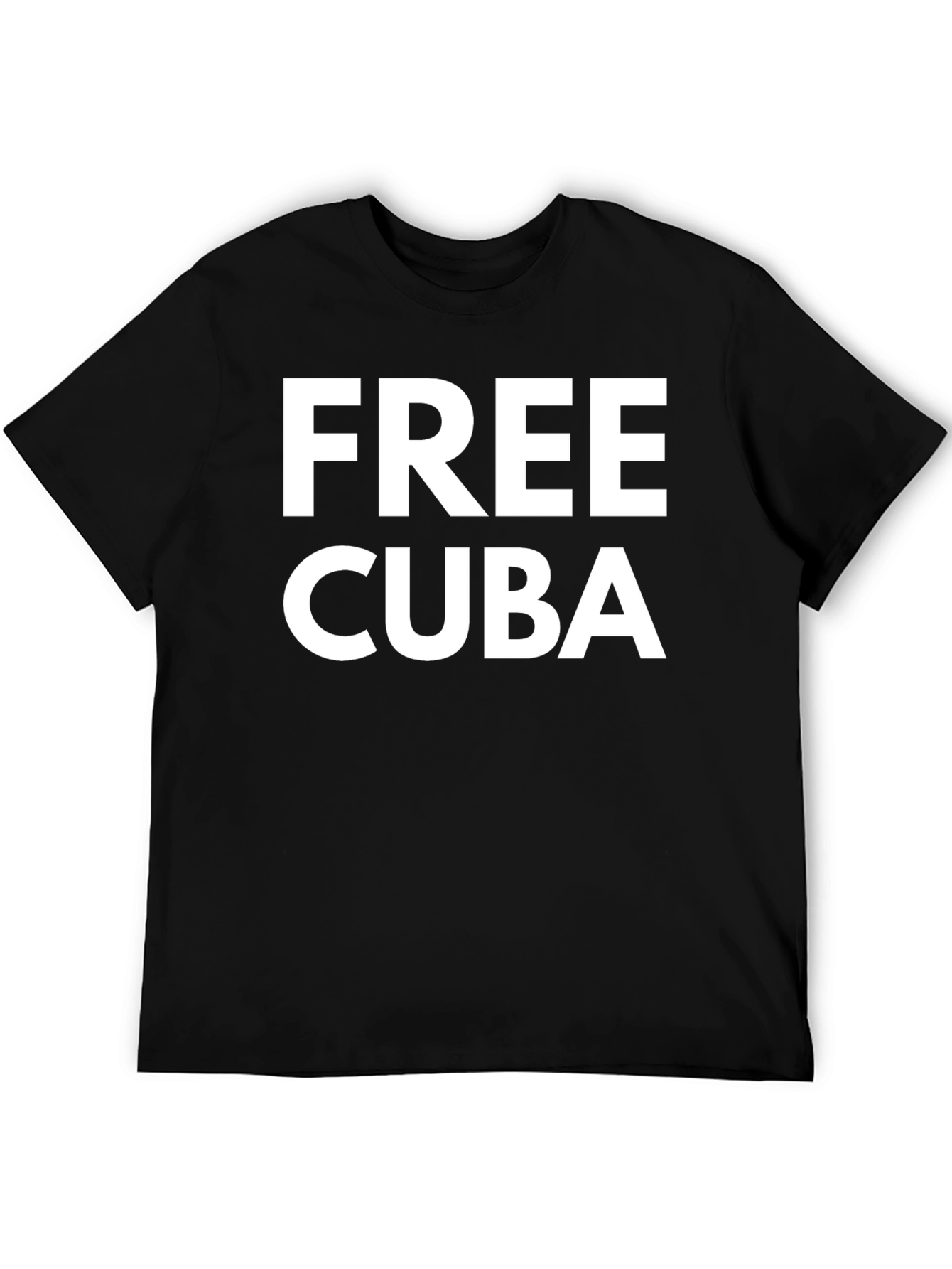 Free Cuba Graphic Tee - Activist Supporter Shirt