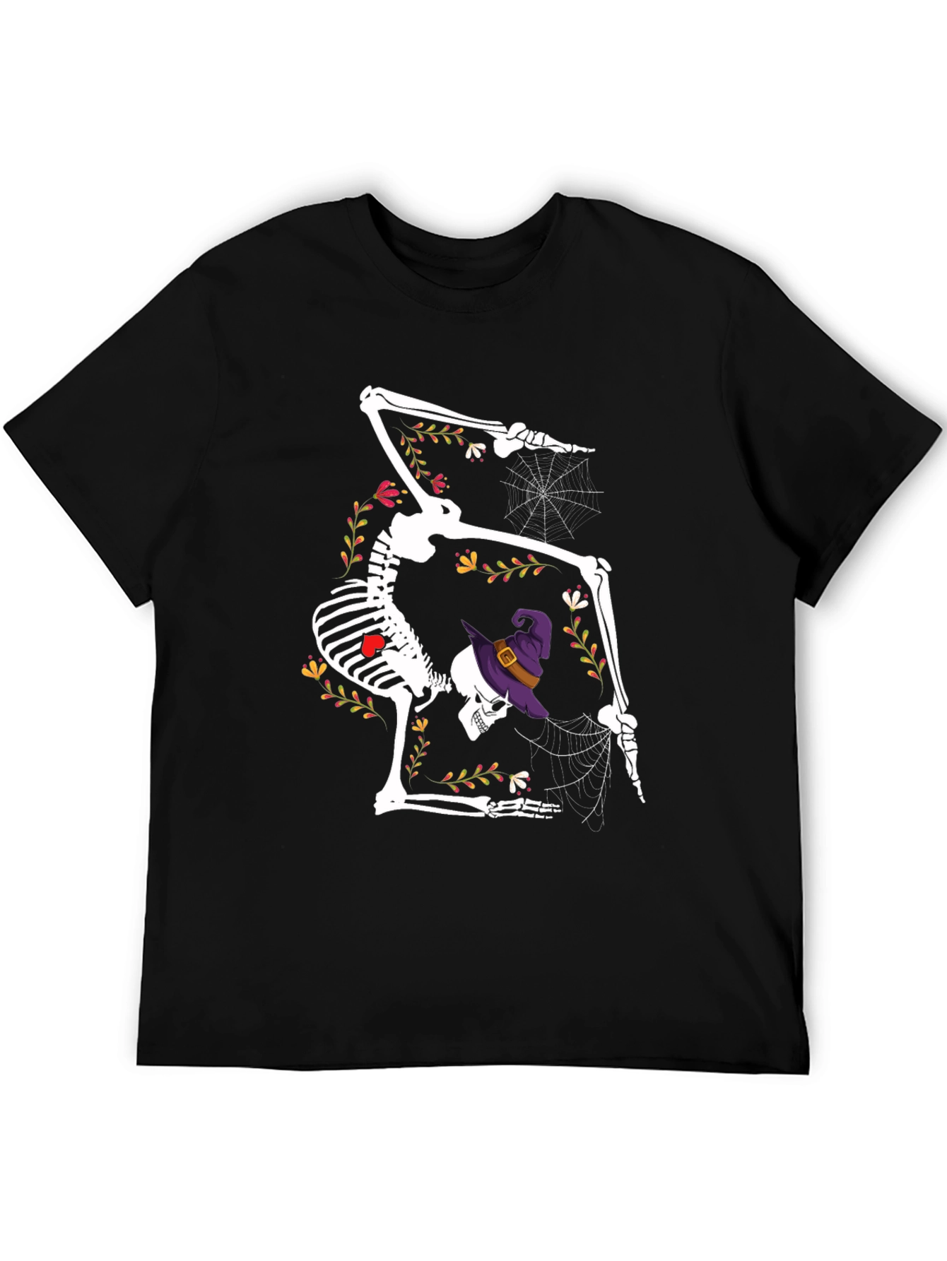 Skeleton Witch T-Shirt Halloween Tee