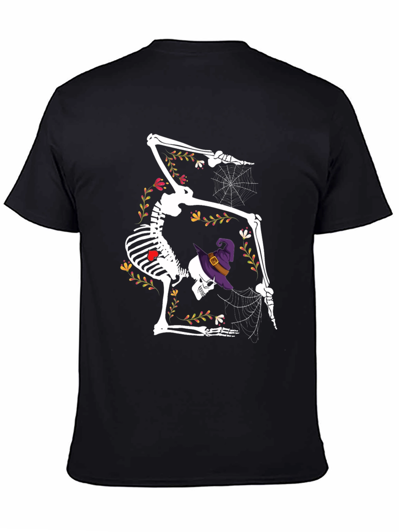Skeleton Witch T-Shirt Halloween Tee