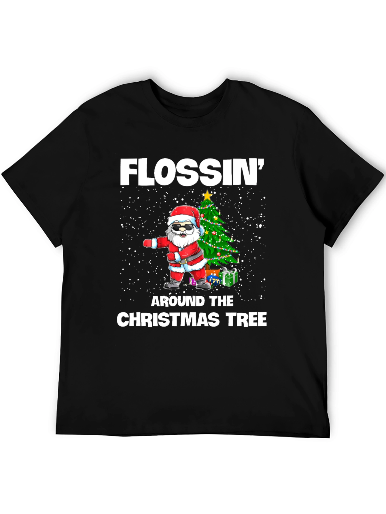 Flossin Around Christmas Tree T-Shirt