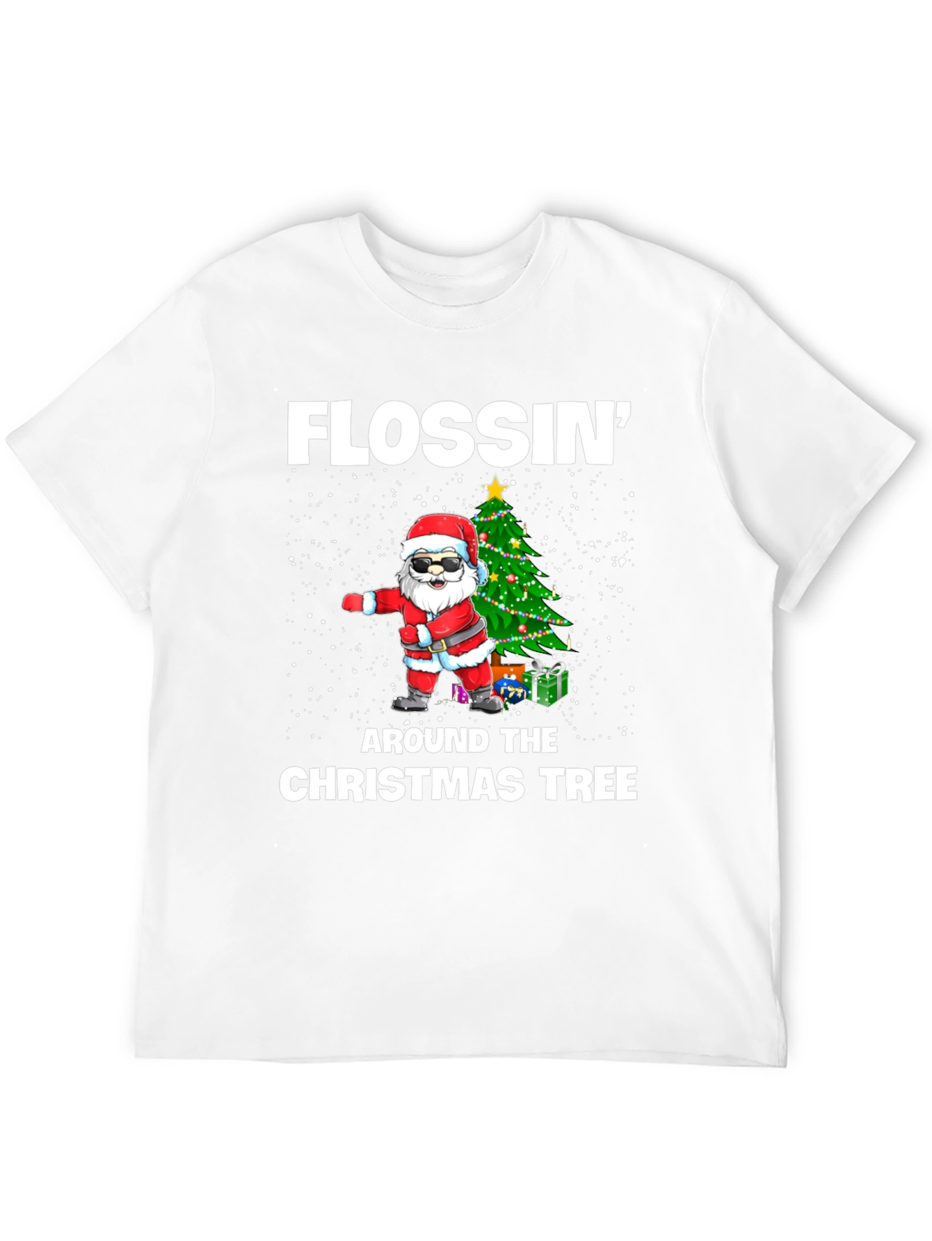 Flossin Around Christmas Tree T-Shirt