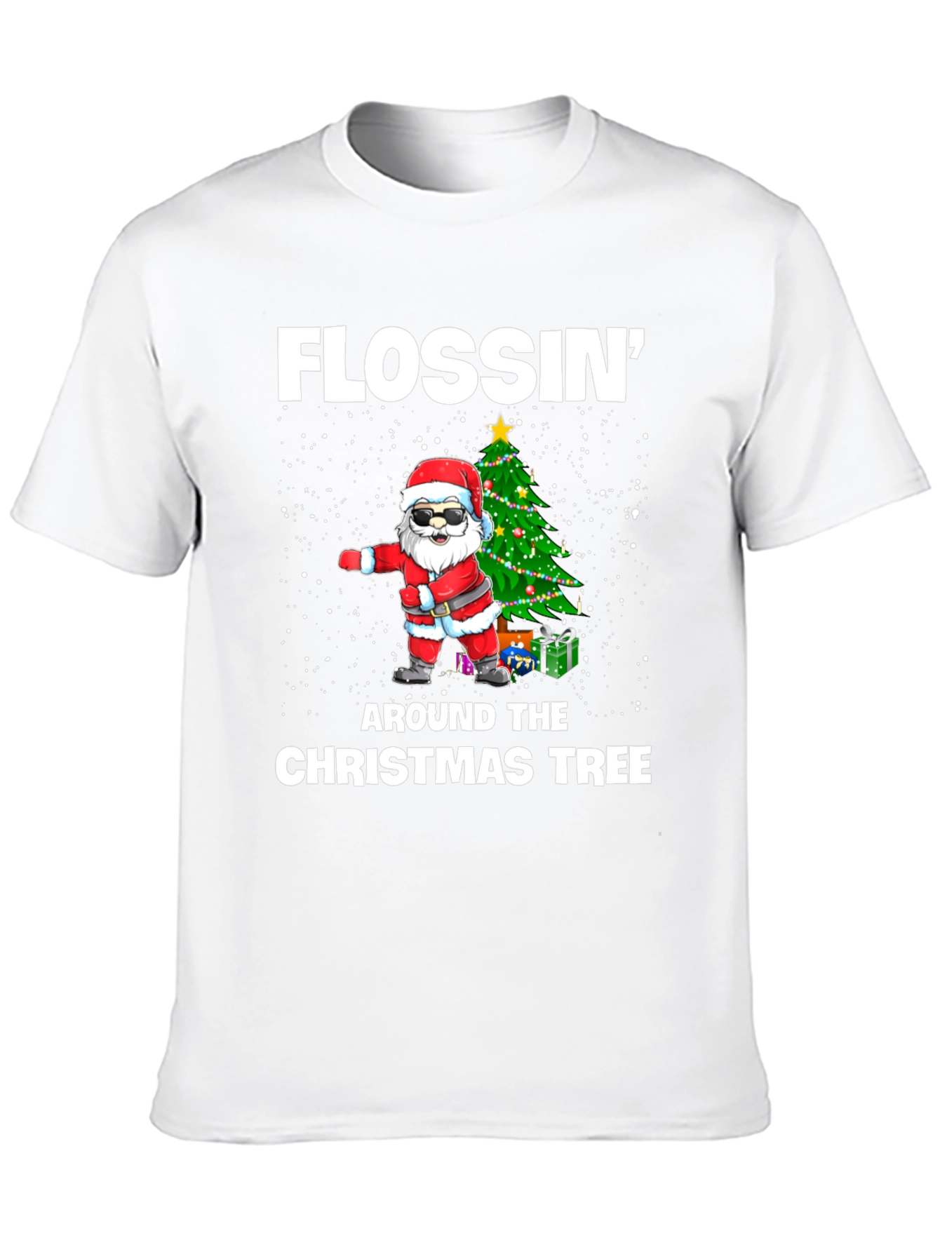 Flossin Around Christmas Tree T-Shirt