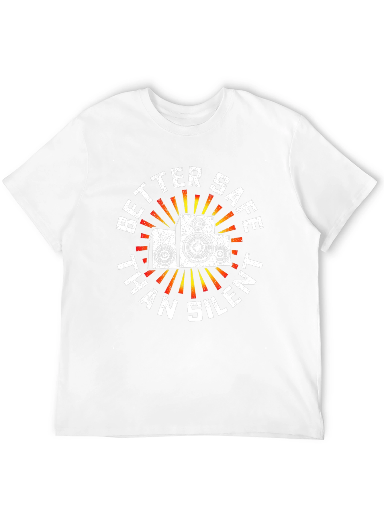 Better Safe Than Silent Speaker Graphic Tee