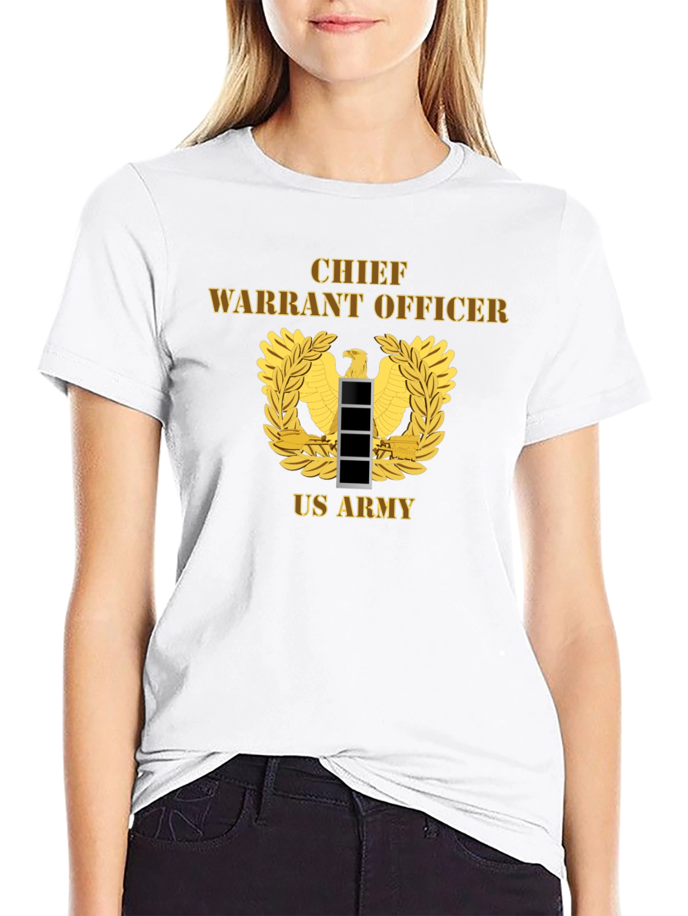 Chief Warrant Officer US Army Black T-Shirt
