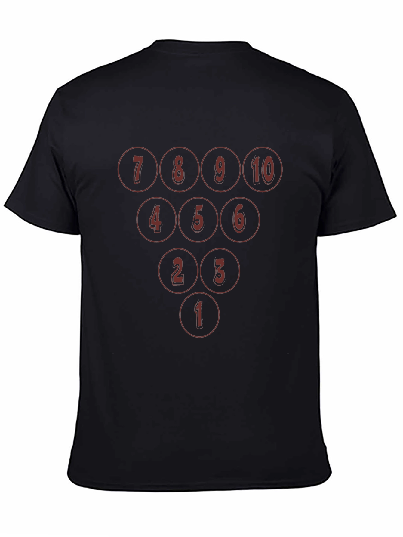 Bowling Pin Number Formation Graphic Tee