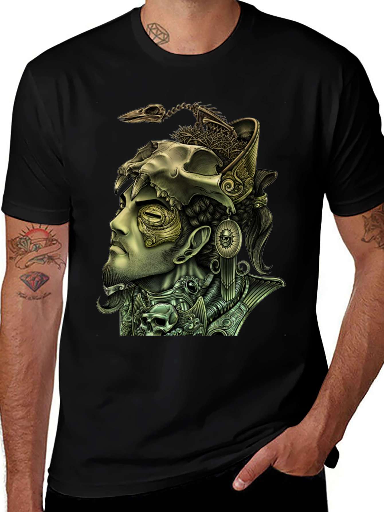 Mystic Warrior Graphic Tee - Unique Print Design
